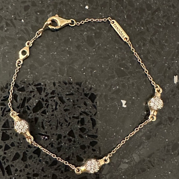 Pandora gold plated bracelet - Picture 3 of 3